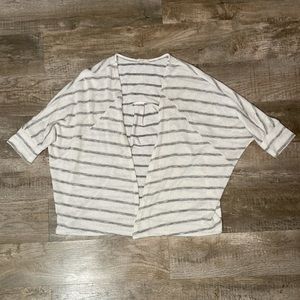 Le Lis White & Gray Cardigan